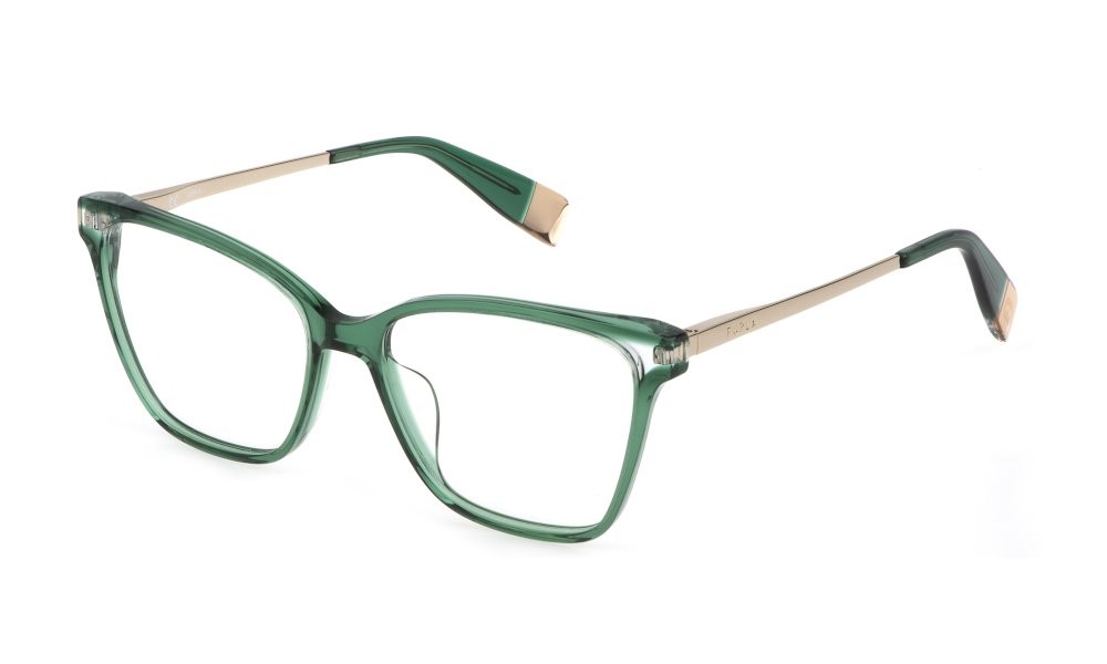 Brillen Furla VFU581 (0998) farbe verde trasparente lucido 