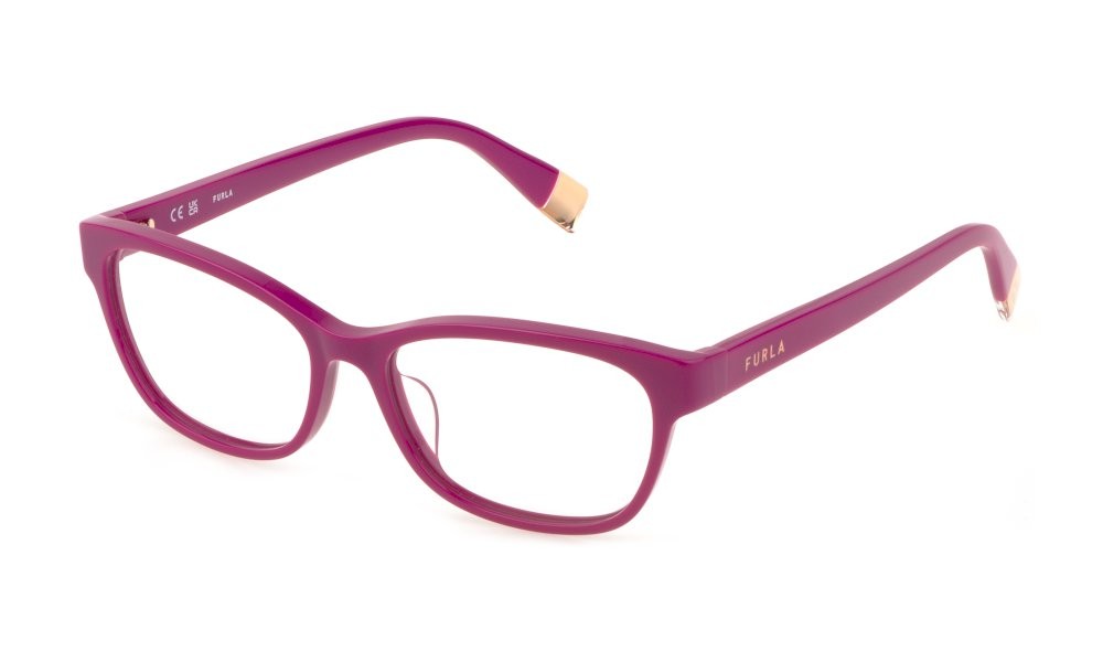 Occhiali da vista Furla VFU670 (09M3) colore fuxia pieno lucido 