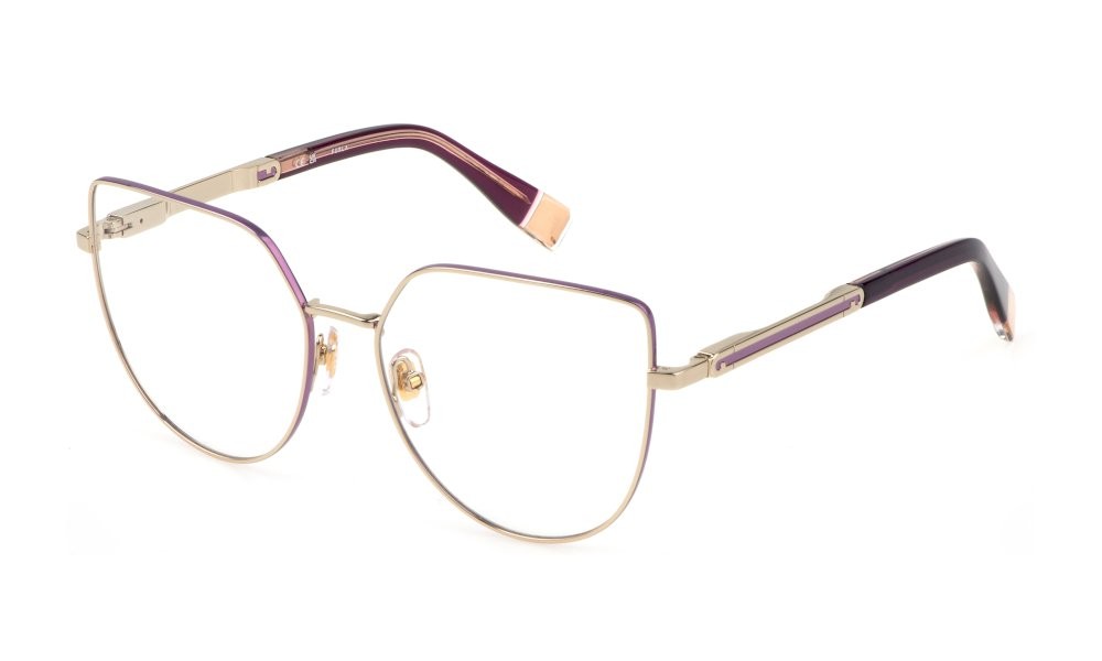 Brillen Furla VFU673 (0SN9) farbe oro chiaro c/parti colorate lucido 