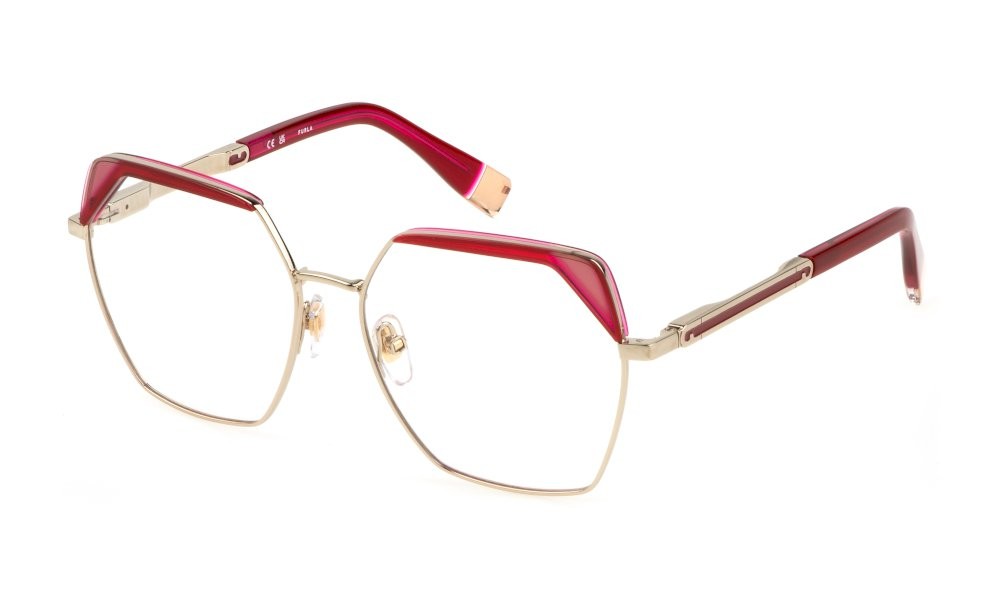 Brillen Furla VFU674V (594Y) farbe oro chiaro lucido 