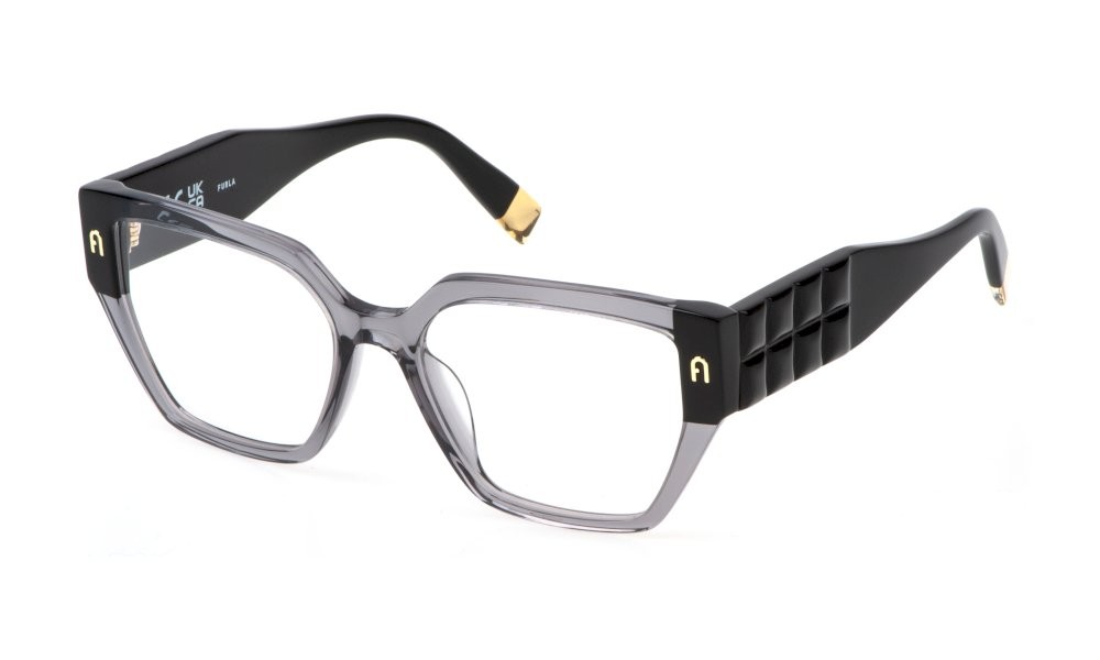 Eyeglasses Furla VFU775 (09MB) color grigio trasparente 