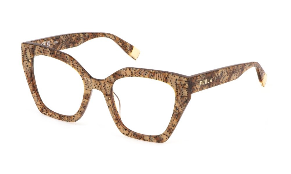 Eyeglasses Furla VFU824 (0V83) color avana/madreperla lucida 
