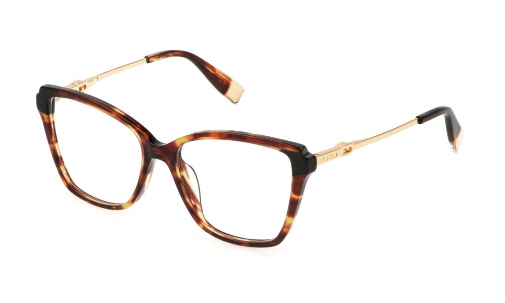 Eyeglasses Furla VFU830 (0829) color avana 