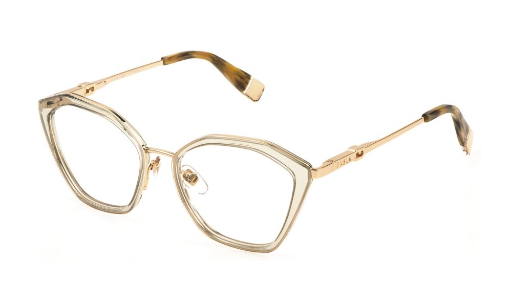 Occhiali da vista Furla VFU831 (300Y) colore oro rose' lucido 