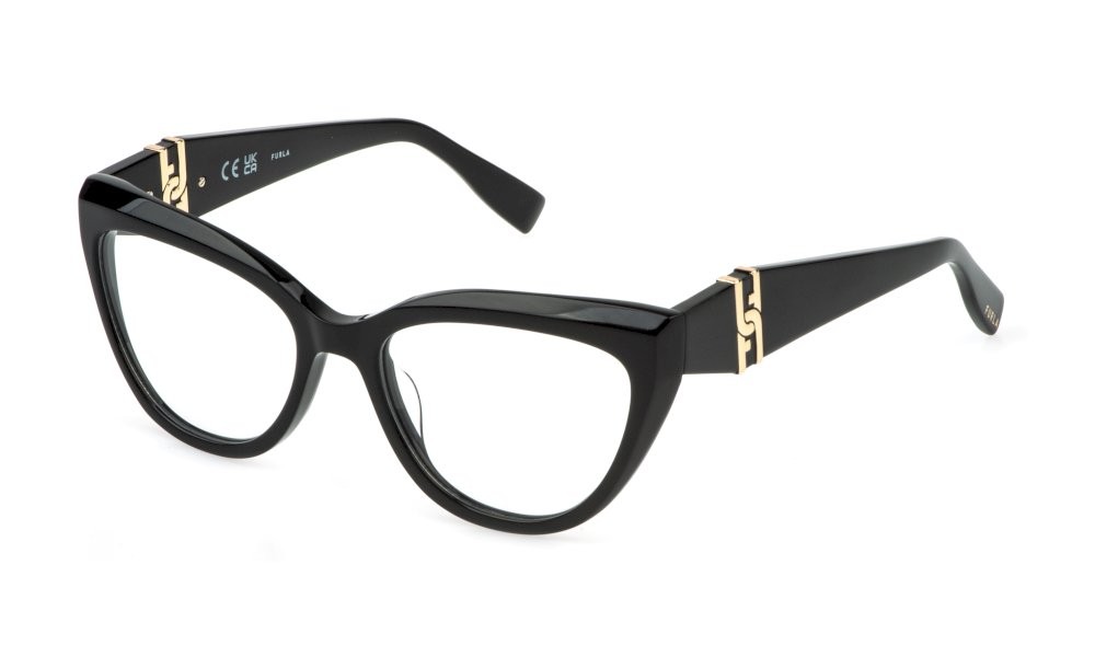Occhiali da vista Furla VFU867 (0700) colore nero lucido 