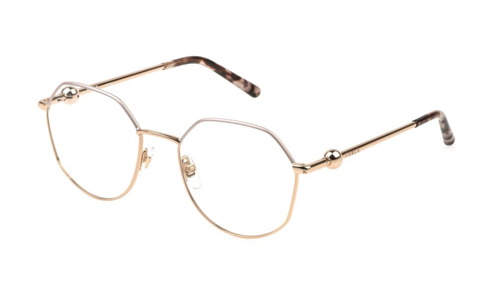 Eyeglasses Furla VFU870 (08MZ) color oro ramato lucido c/parti colorate 