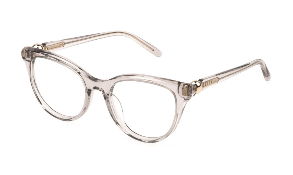 Eyeglasses Furla VFU877 (04G0) color grigio trasparente 