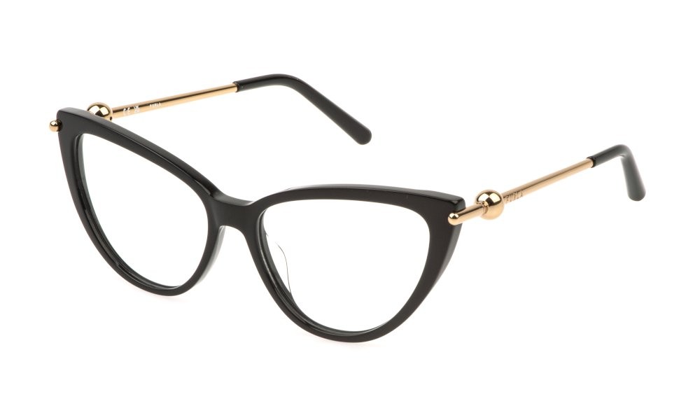 Eyeglasses Furla VFU946 (0700) color nero lucido 