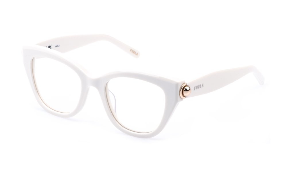 Eyeglasses Furla VFU991 (03GF) color panna pieno lucido 