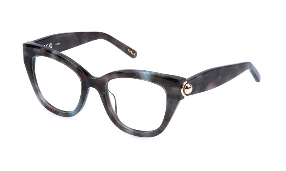 Occhiali da vista Furla VFU991 (03KA) colore avana marrone/grigio 