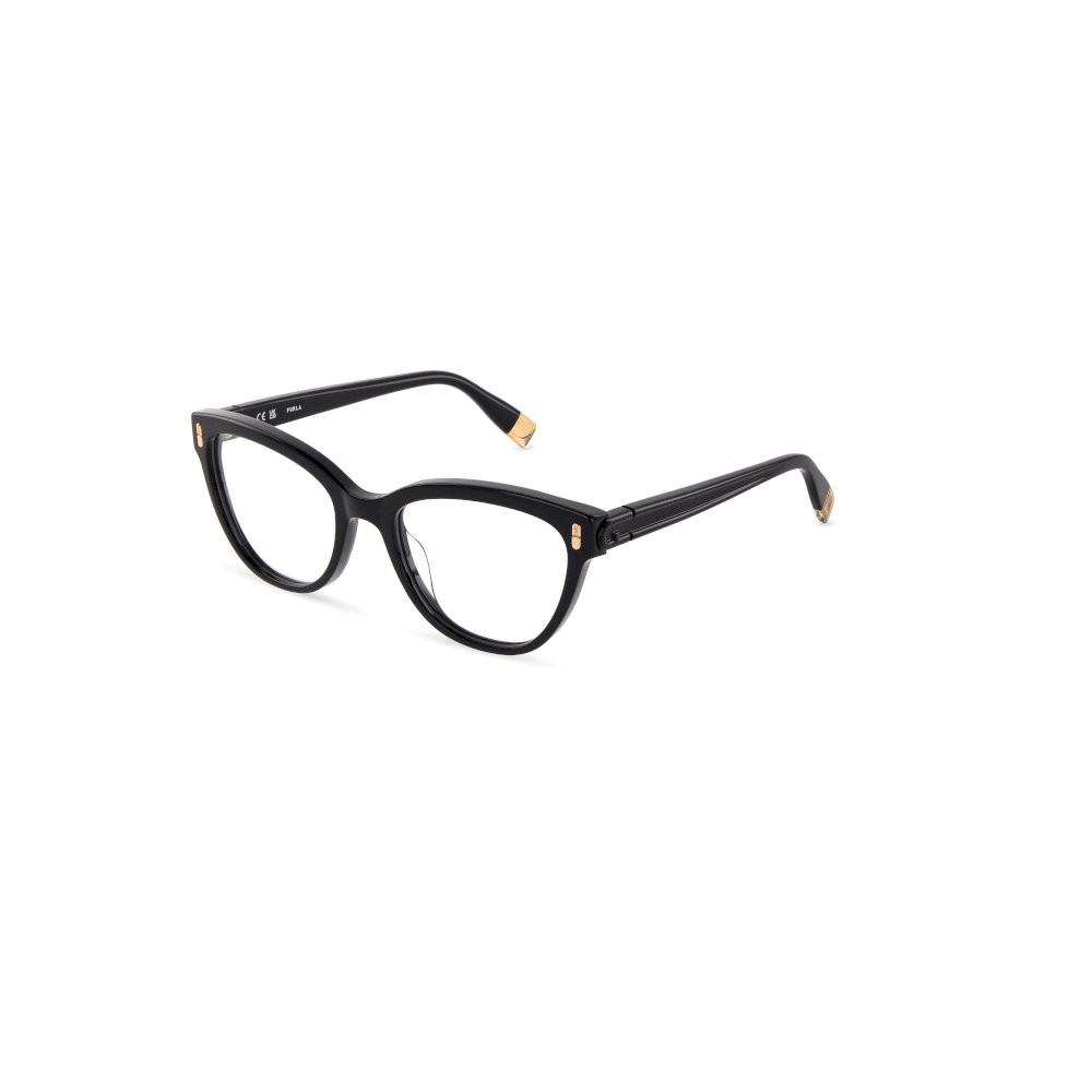 Eyeglasses Furla VFUA96 (0700) color nero lucido 