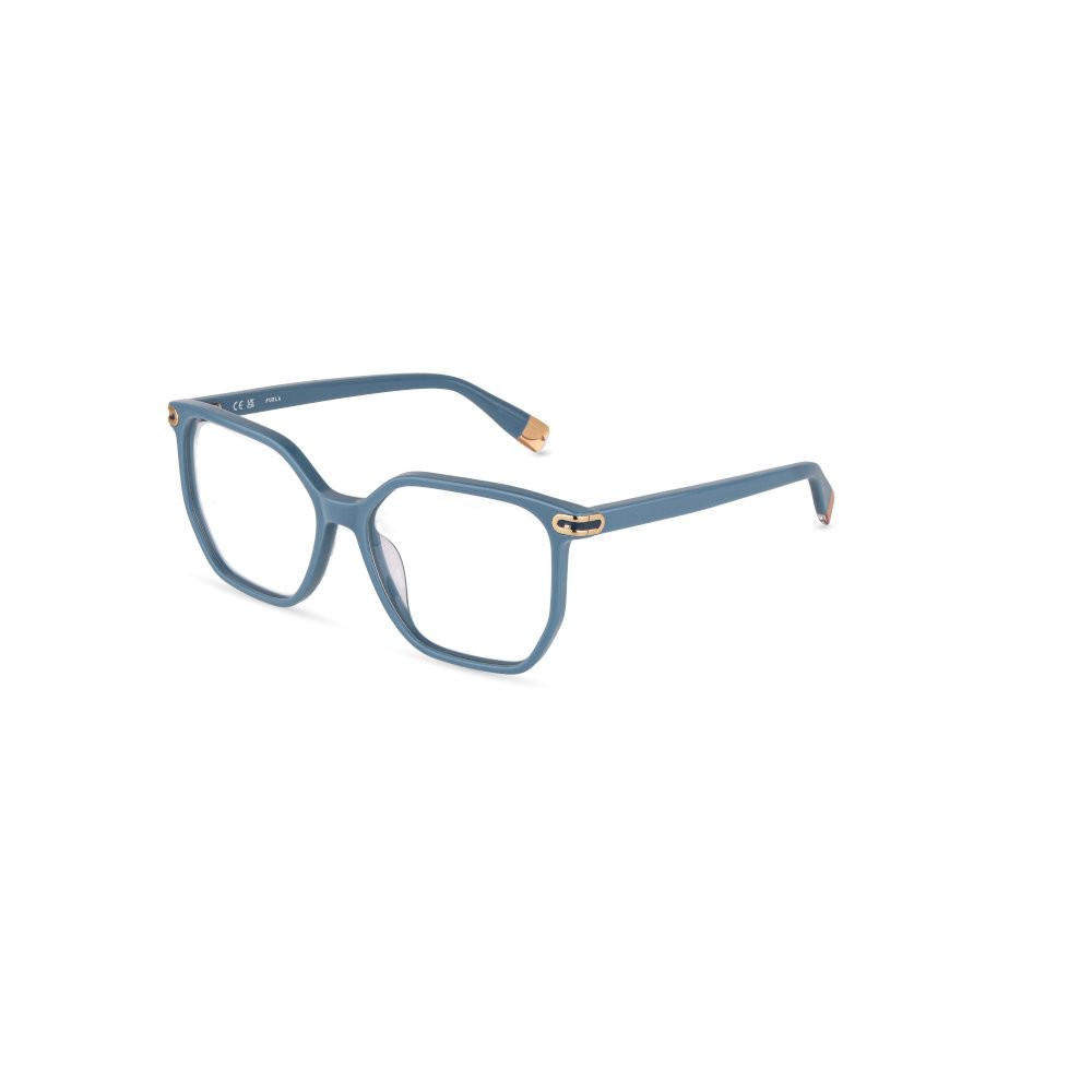 Eyeglasses Furla VFUA98 (0N58) color jeans lucido 