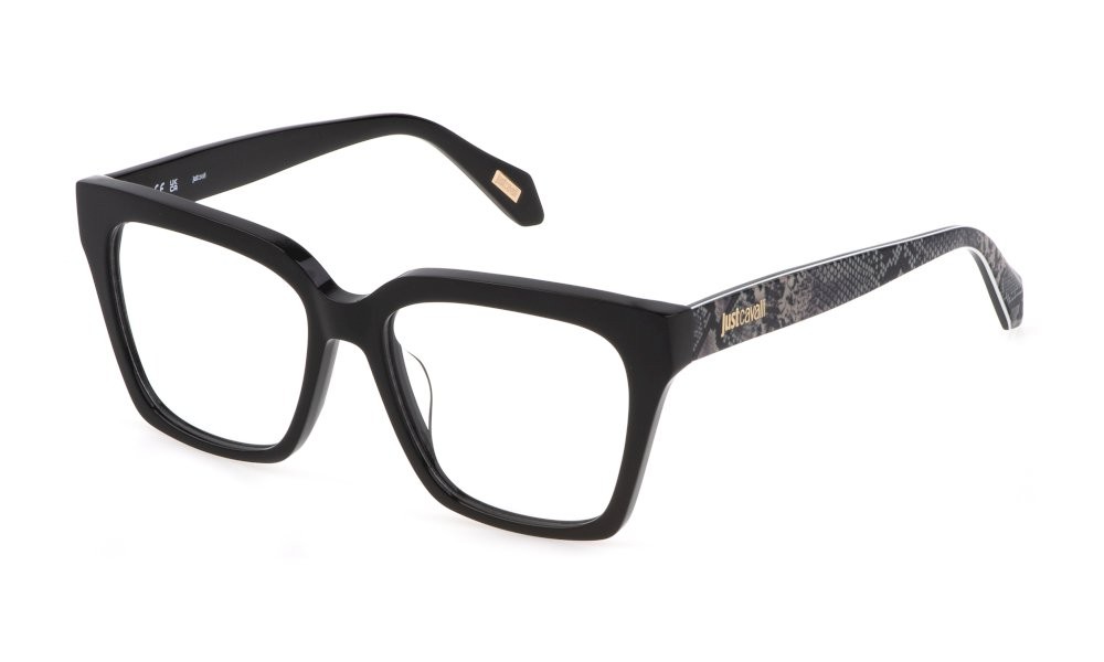 Eyeglasses Just Cavalli VJC002 (700Y) color nero lucido 