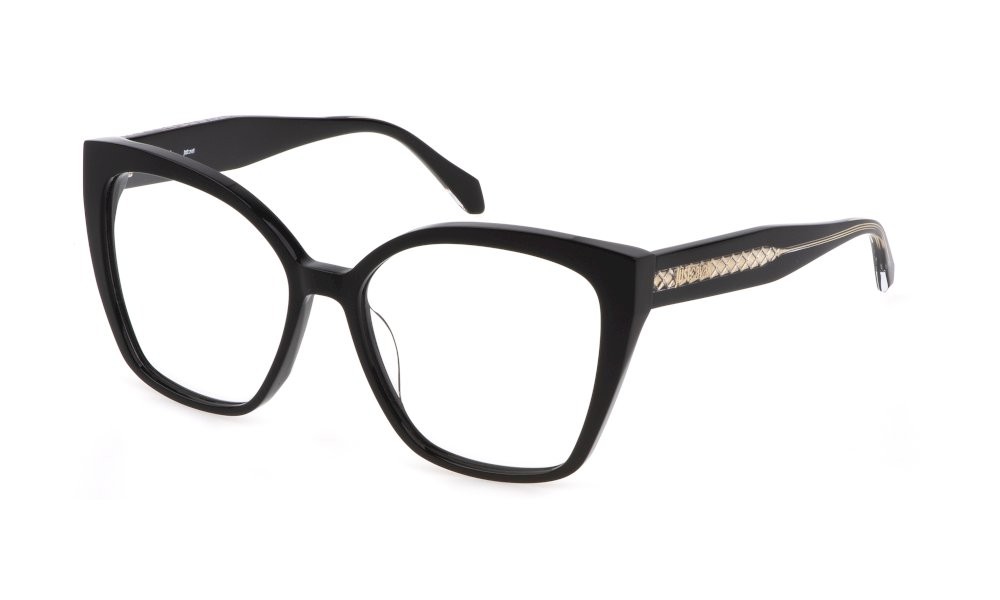 Eyeglasses Just Cavalli VJC005 (0700) color nero lucido 