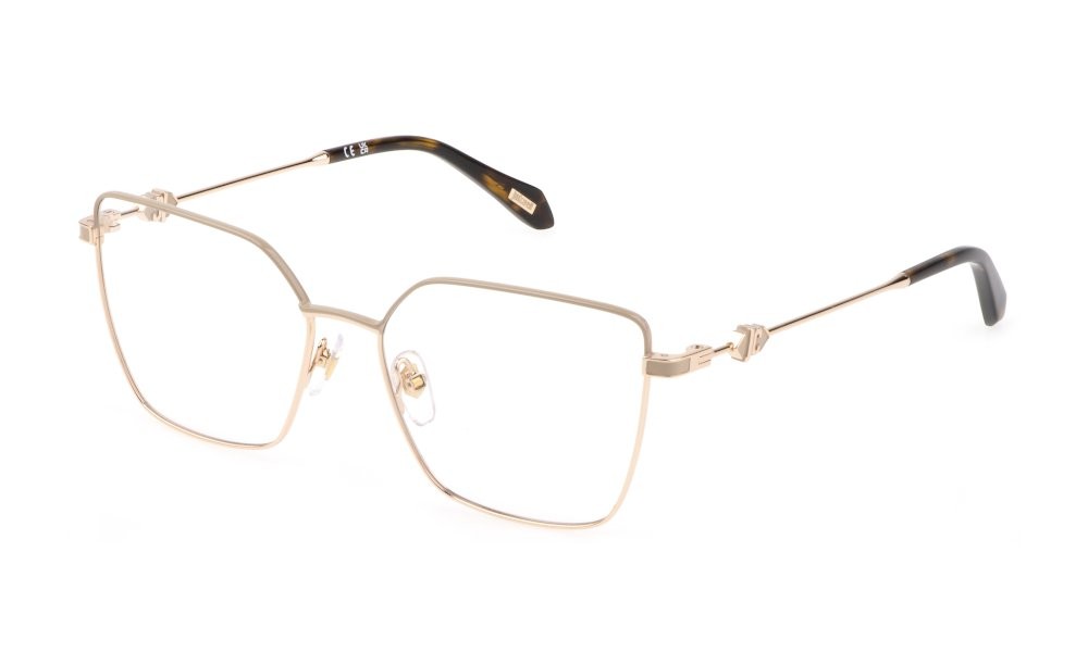 Eyeglasses Just Cavalli VJC013 (02AM) color oro ramato lucido c/parti colorate 