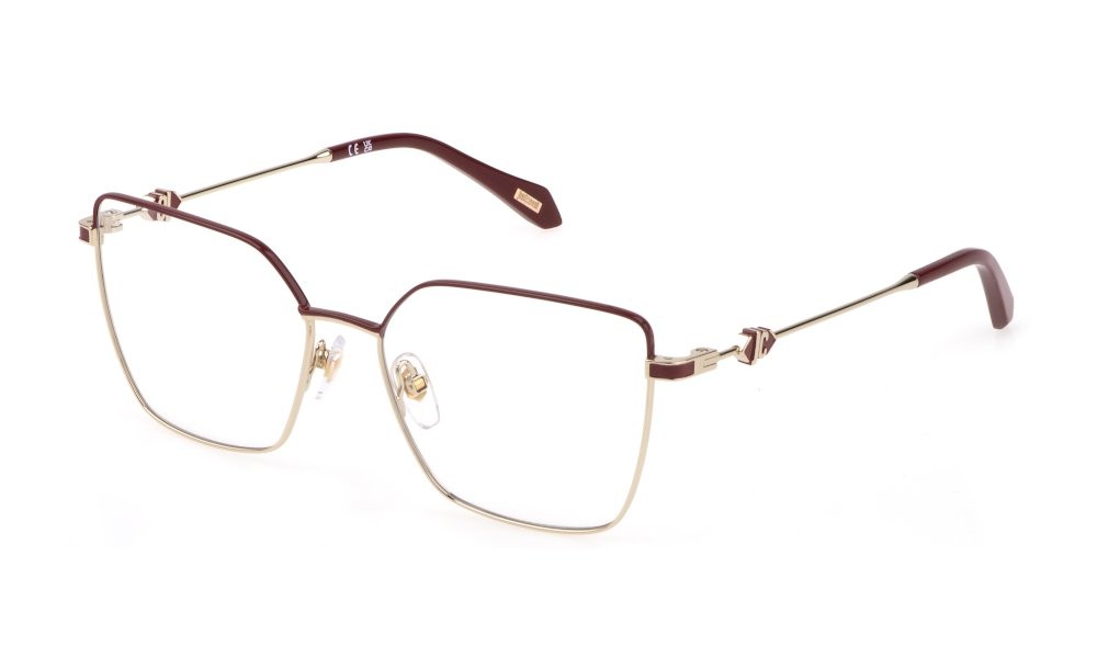 Brillen Just Cavalli VJC013 (0SNA) farbe oro chiaro c/parti colorate 