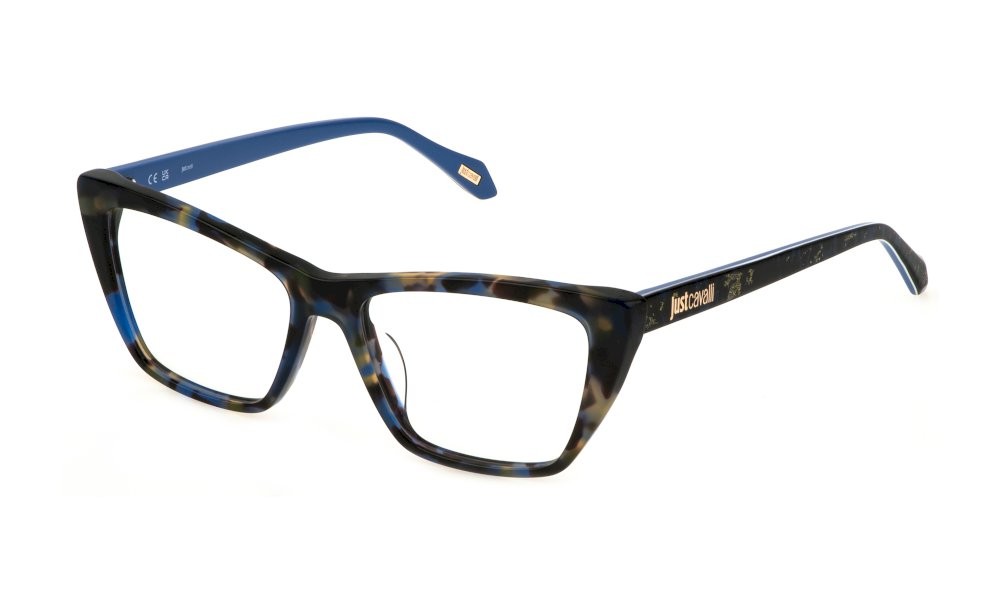 Eyeglasses Just Cavalli VJC045 (09UV) color avana marrone/blue 