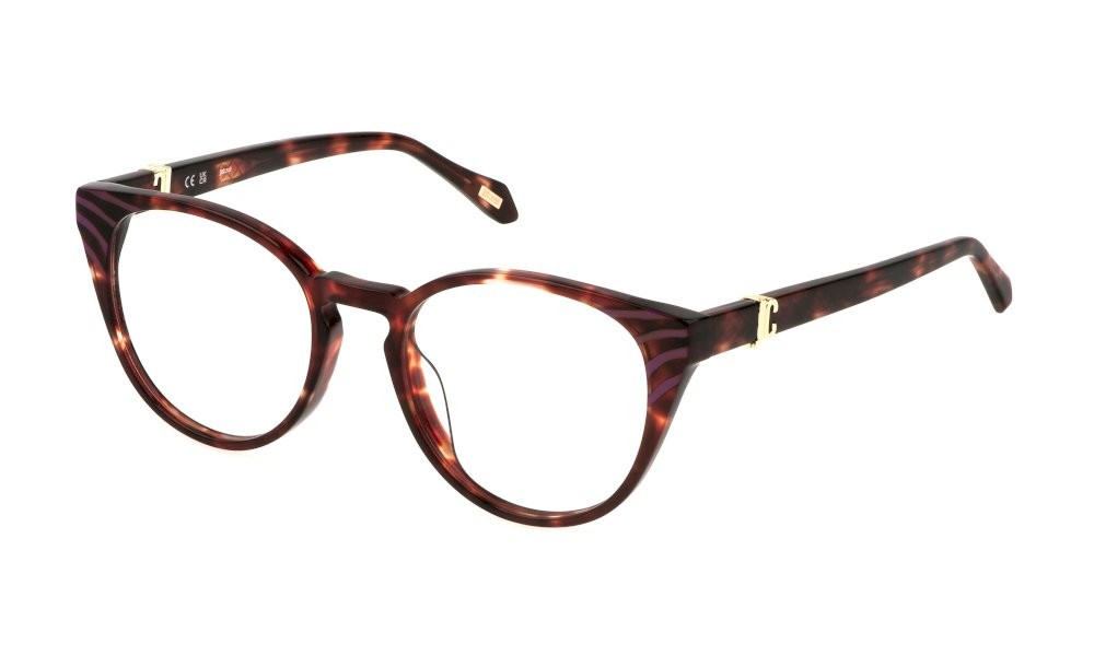 Eyeglasses Just Cavalli VJC046V (0WTA) color avana - viola lucido 