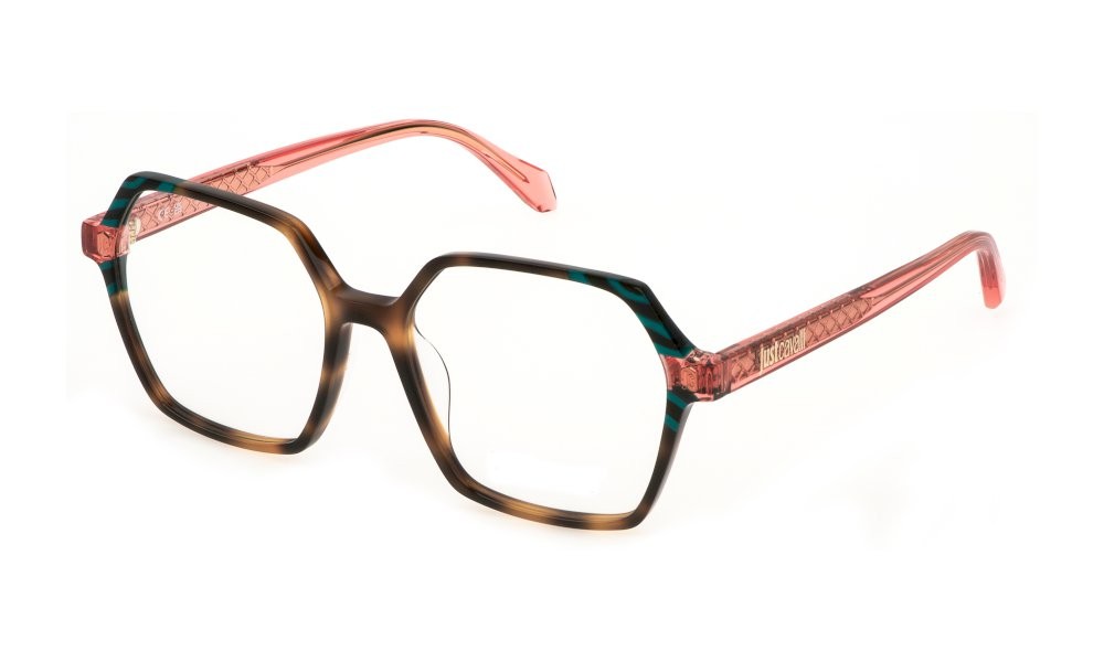 Eyeglasses Just Cavalli VJC047 (09AJ) color avana - marrone 