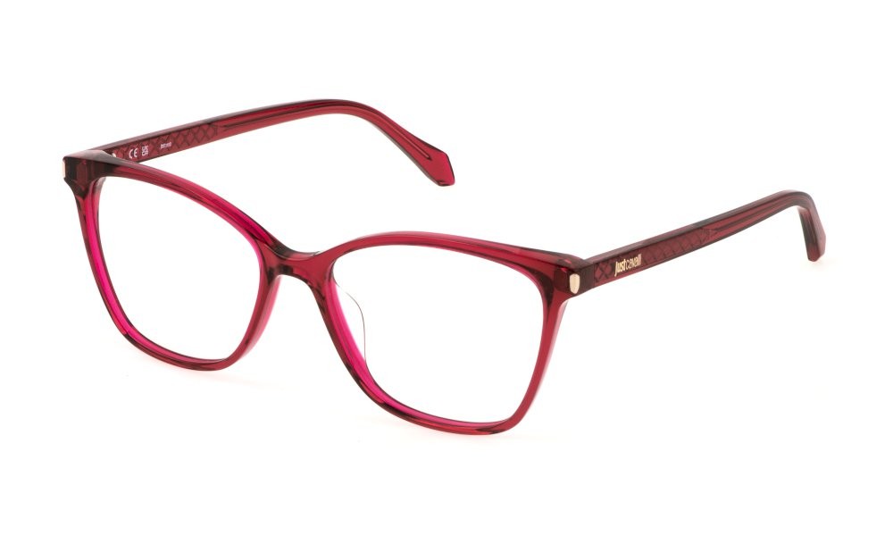 Brillen Just Cavalli VJC051 (0AFD) farbe lampone trasparente lucido 