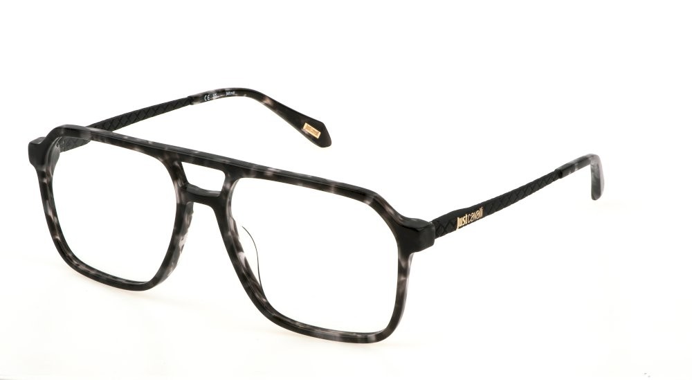 Eyeglasses Just Cavalli VJC057 (096N) color avana grigia lucida 
