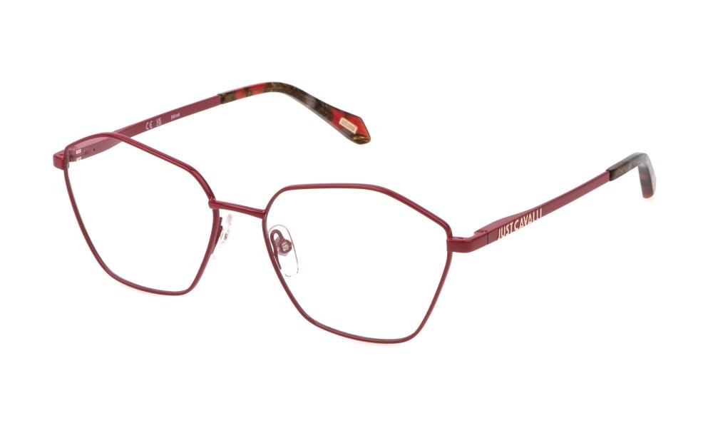Occhiali da vista Just Cavalli VJC073 (0480) colore rosso pieno lucido 