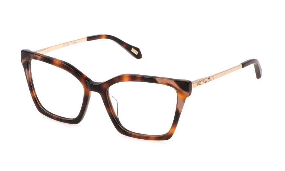 Eyeglasses Just Cavalli VJC075 (09AJ) color avana marrone 