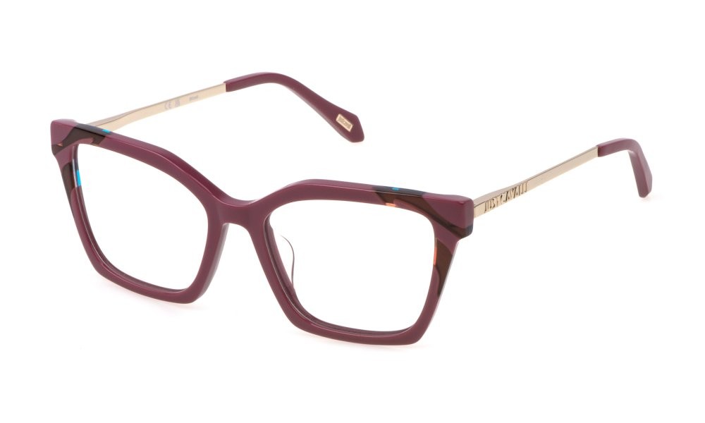 Eyeglasses Just Cavalli VJC075 (09NF) color rosa lucido 