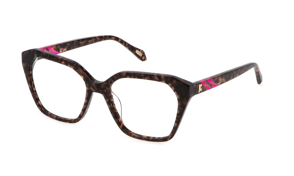 Eyeglasses Just Cavalli VJC078V (0802) color avana gialla/marron maculata 
