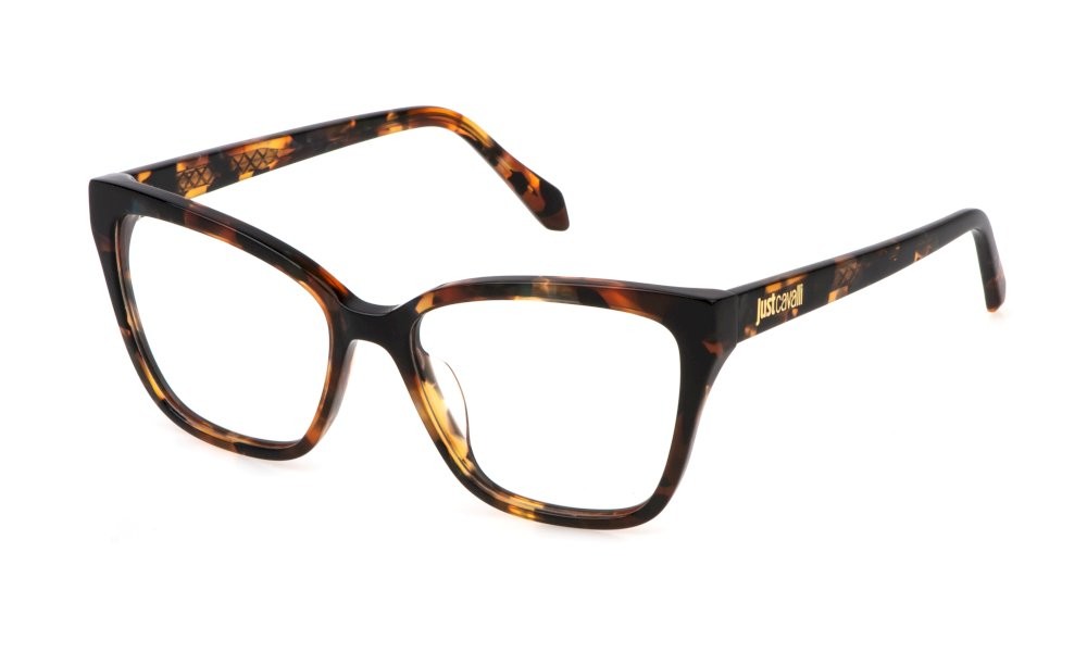 Eyeglasses Just Cavalli VJC081 (0V34) color avana marrone/verde 