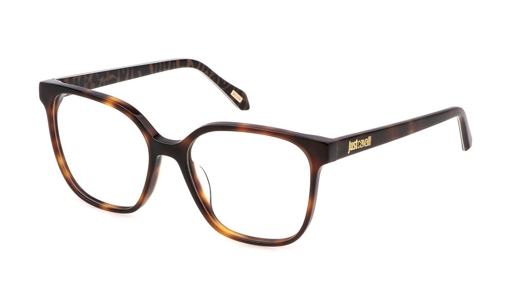 Eyeglasses Just Cavalli VJC082 (0752) color avana scura lucida 
