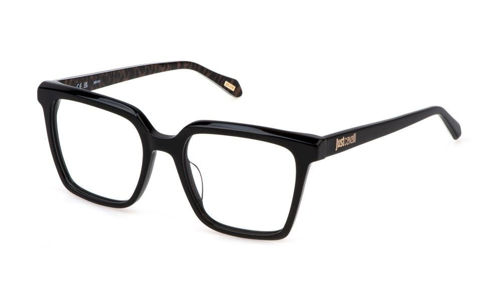 Eyeglasses Just Cavalli VJC083 (0700) color nero lucido 