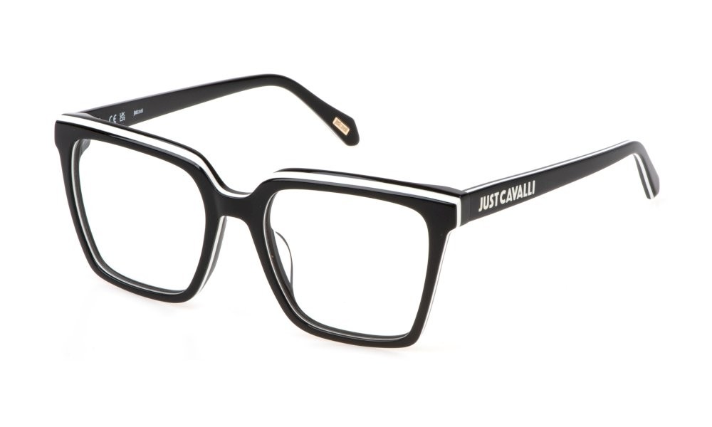 Eyeglasses Just Cavalli VJC083V (09H9) color top nero+bianco+nero 