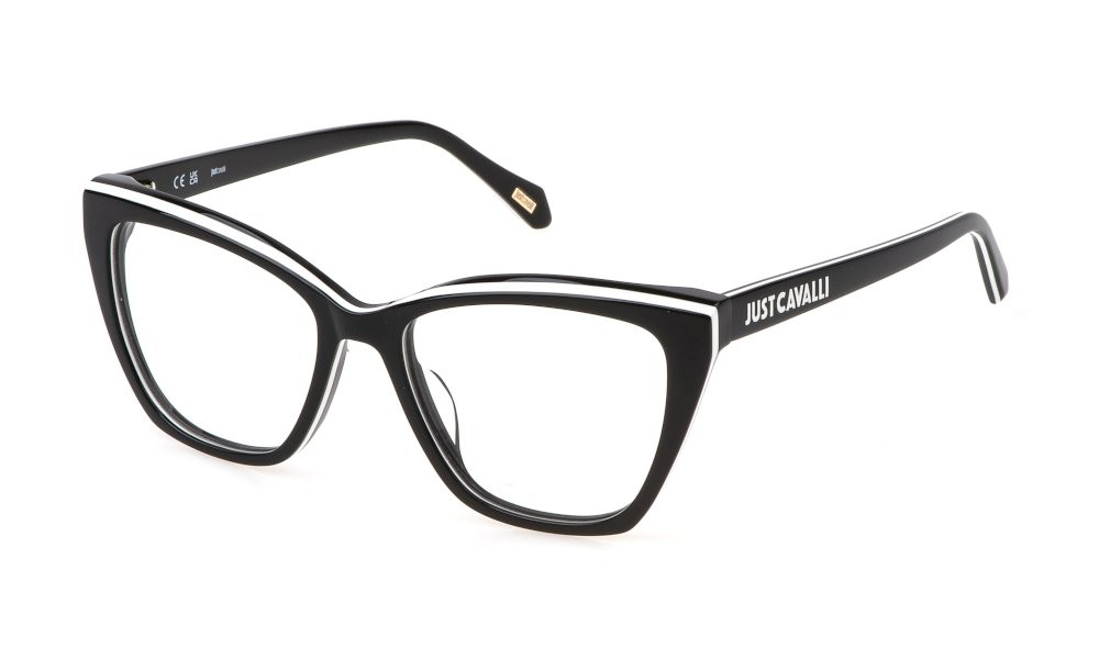 Eyeglasses Just Cavalli VJC084V (09H9) color top nero+bianco+nero 
