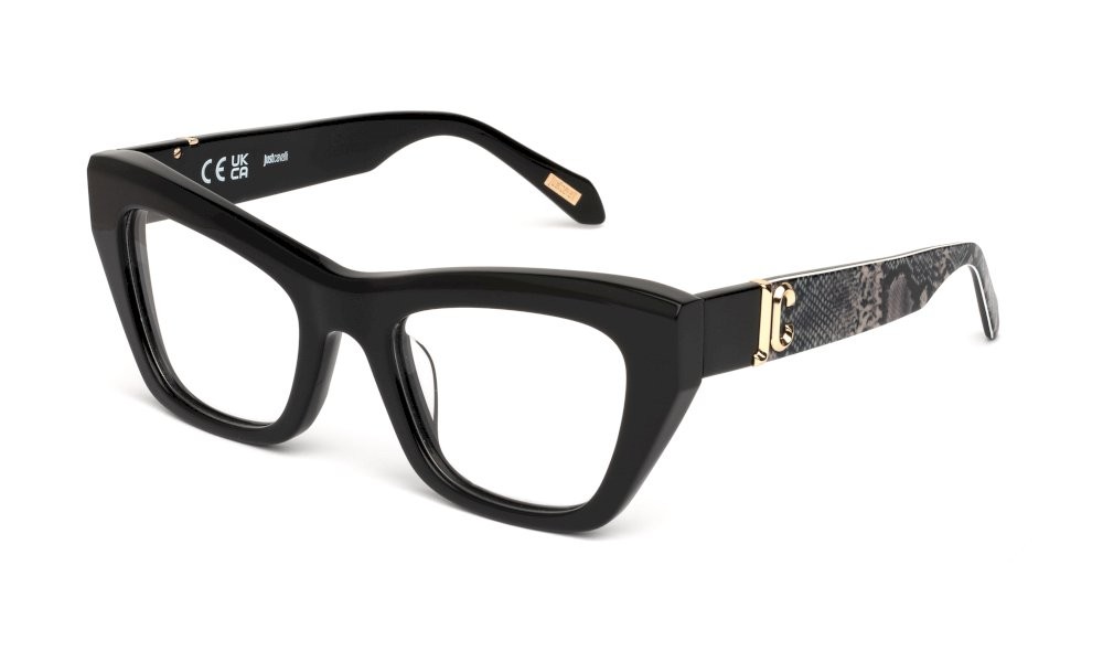 Eyeglasses Just Cavalli VJC116 (0700) color nero lucido 