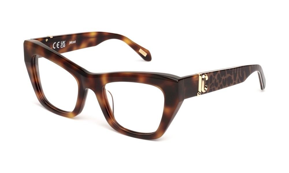 Eyeglasses Just Cavalli VJC116 (0752) color avana scura lucida 
