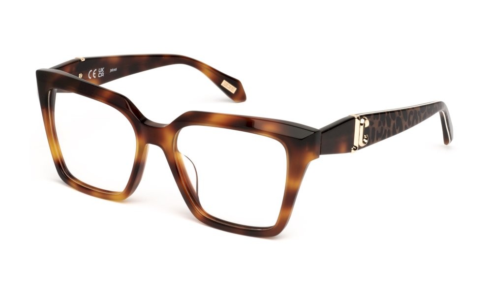 Eyeglasses Just Cavalli VJC117 (0752) color avana scura lucida 