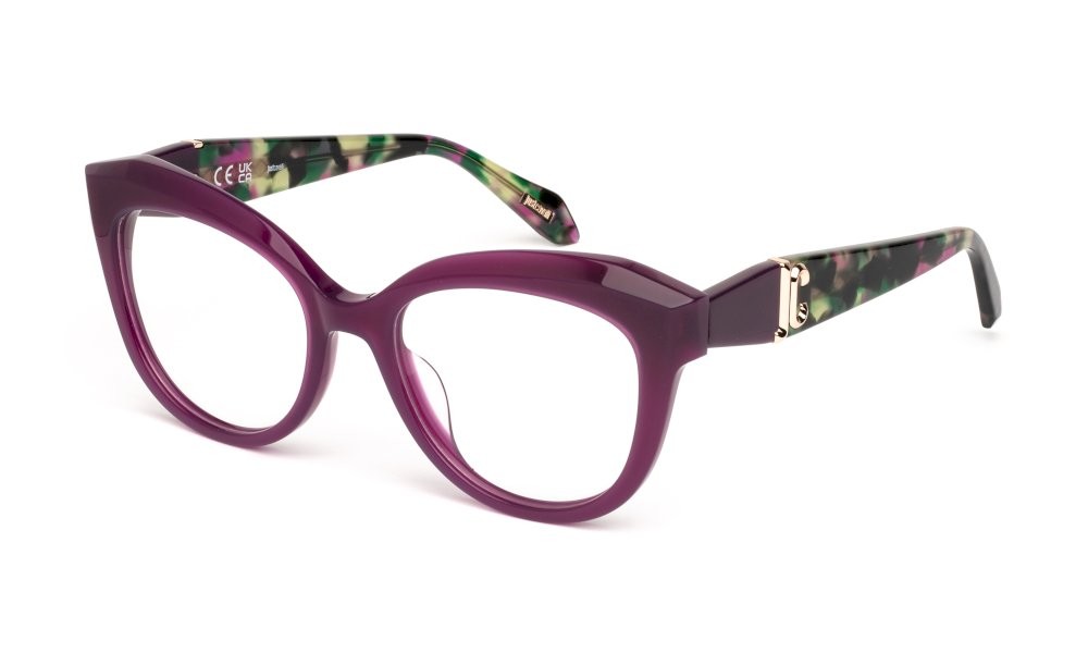 Eyeglasses Just Cavalli VJC118 (06PJ) color viola opalino lucido 