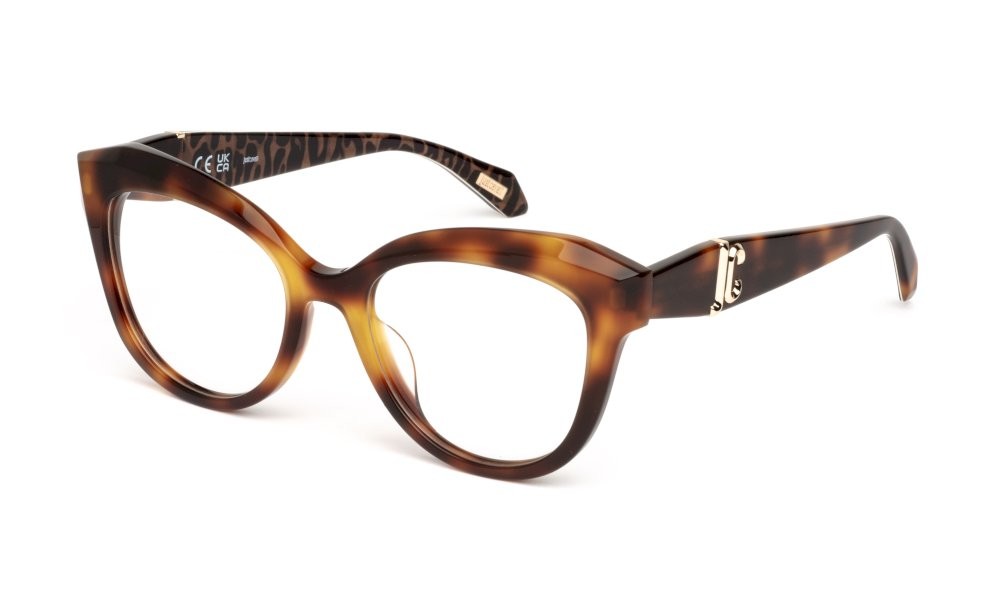Eyeglasses Just Cavalli VJC118 (752Y) color avana scura lucida 