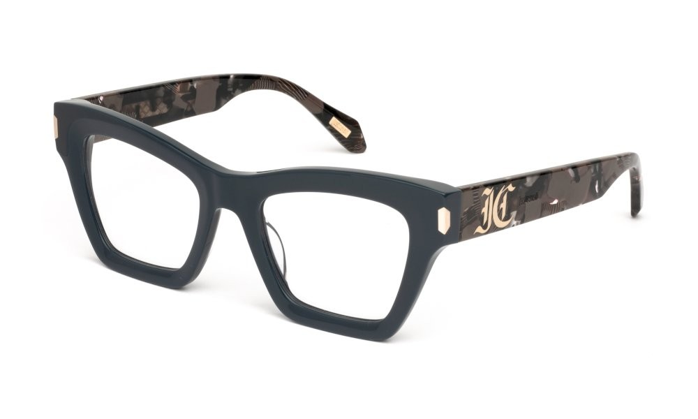 Eyeglasses Just Cavalli VJC119V (0V66) color blu/grigio lucido 