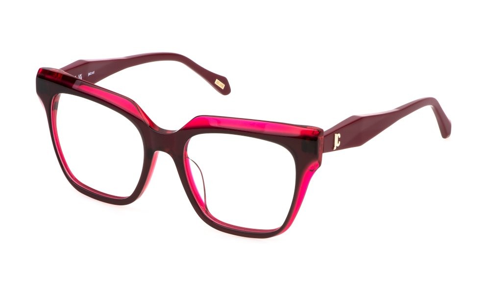 Eyeglasses Just Cavalli VJC121 (09YQ) color top lampone+rosa trasparente lucido 