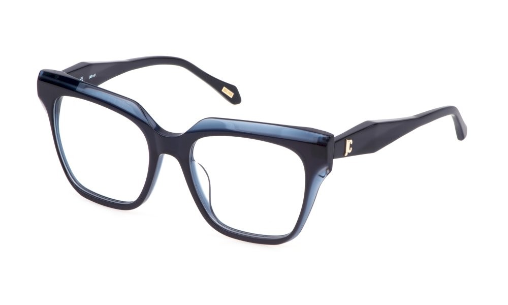 Eyeglasses Just Cavalli VJC121 (0N43) color top blu/azzurro trasparente lucido 