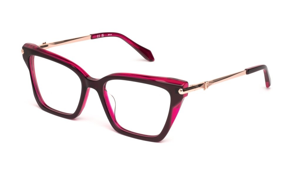 Eyeglasses Just Cavalli VJC123 (09YQ) color top lampone+rosa trasparente lucido 