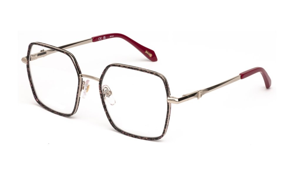Eyeglasses Just Cavalli VJC125V (594Y) color oro chiaro lucido 