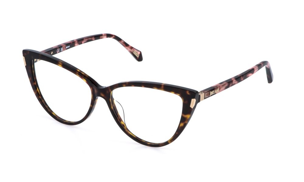 Eyeglasses Just Cavalli VJC126 (0743) color avana marrone -giallo lucida 
