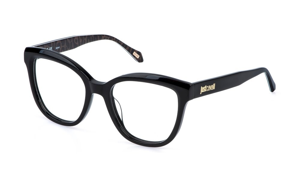 Eyeglasses Just Cavalli VJC128 (0700) color nero lucido 