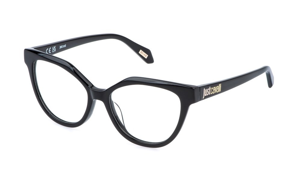 Eyeglasses Just Cavalli VJC130 (0700) color nero lucido 