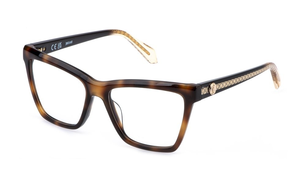 Eyeglasses Just Cavalli VJC131V (09AJ) color avana marrone 