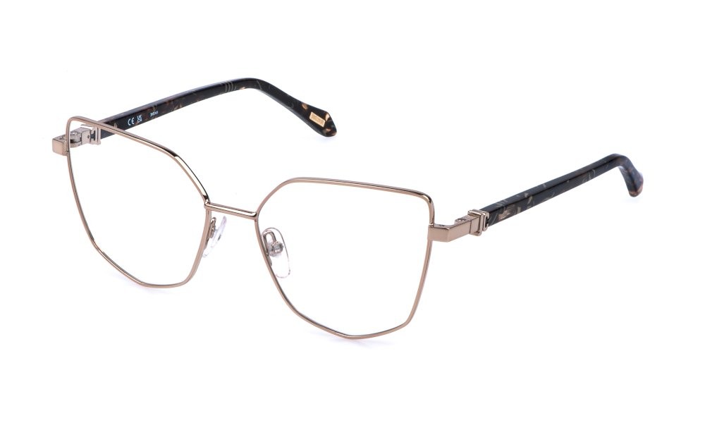 Eyeglasses Just Cavalli VJC134 (08FC) color oro ramato lucido 