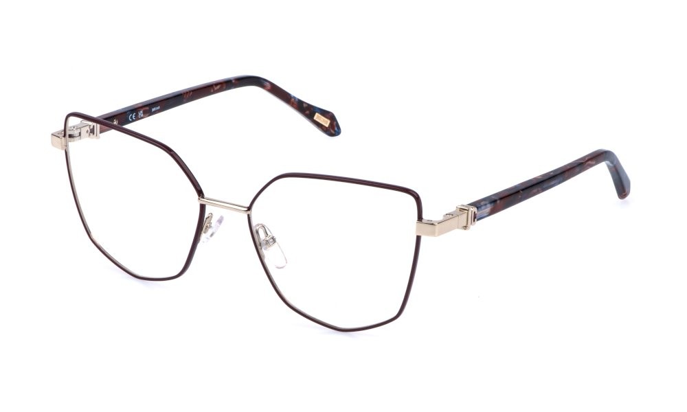 Eyeglasses Just Cavalli VJC134 (0SN9) color oro chiaro c/parti colorate lucido 